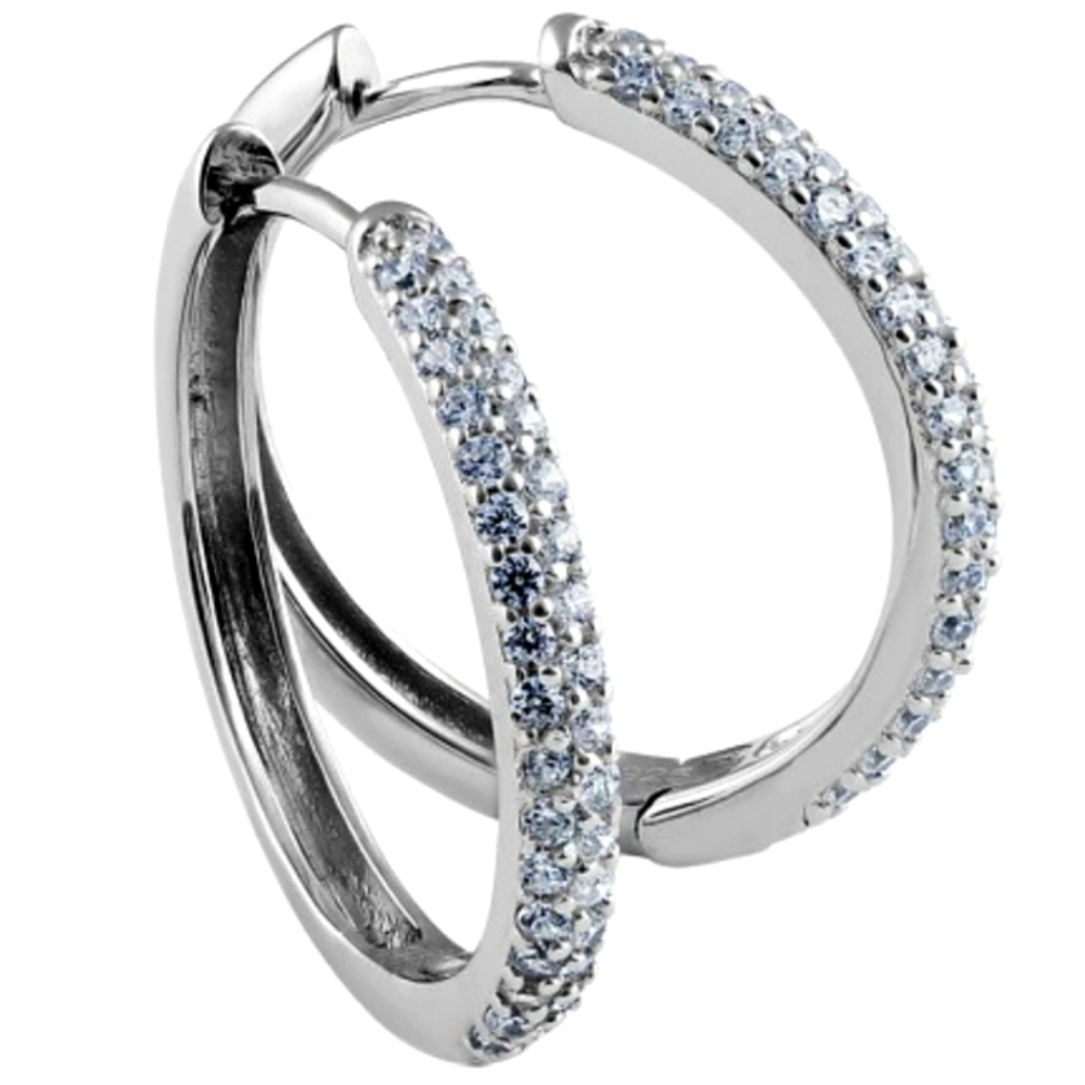Silver hoops